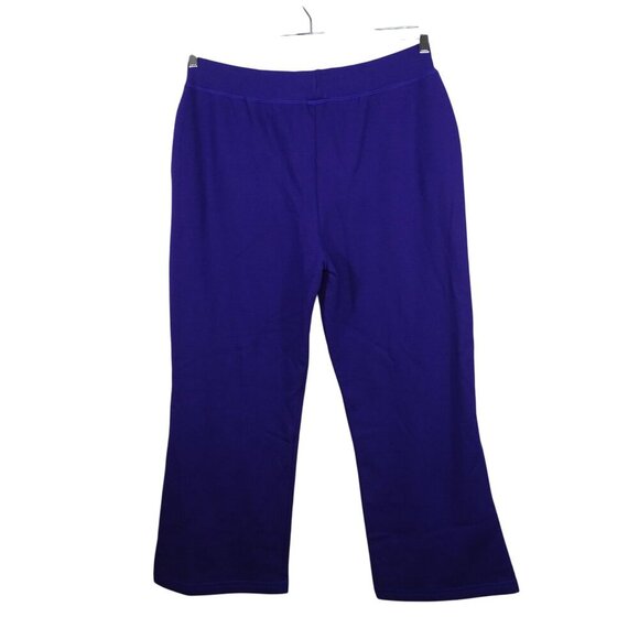 Gildan Heavy Blend Purple Fleece Sweatpant Wide Leg Women Size 3XL Pockets NEW - Picture 4 of 11